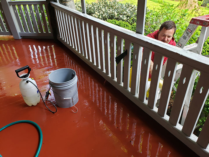 washing porch